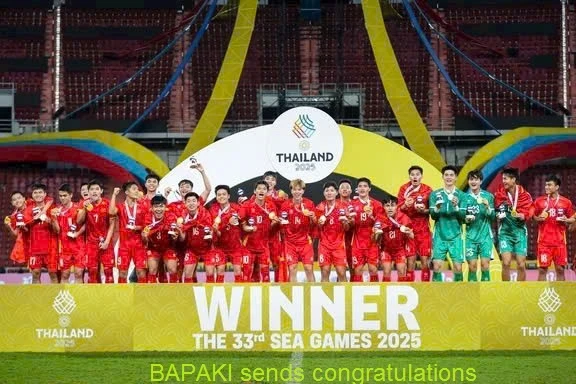 BAPAKI chúc mừng U22 Việt Nam đạt HCV SEA Games 33, môn bóng đá nam